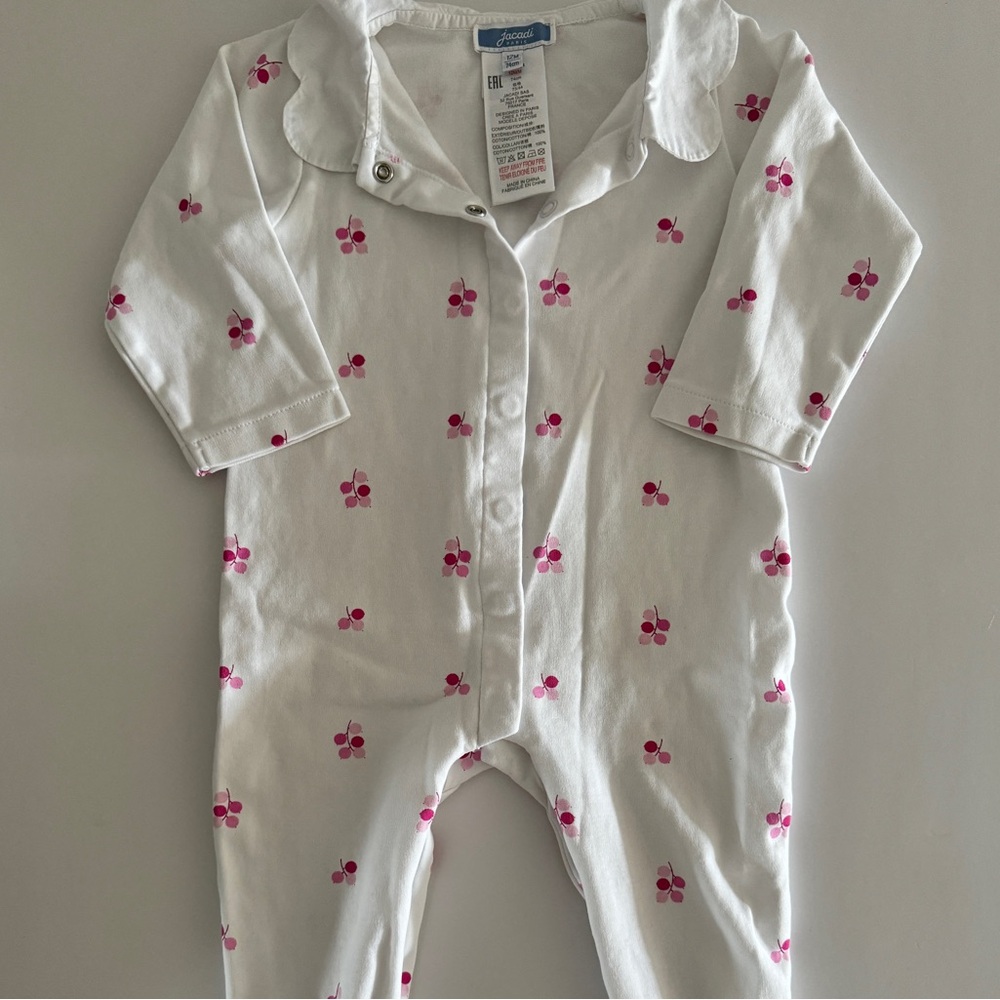 Jacadi Print One Piece Pajama 12month